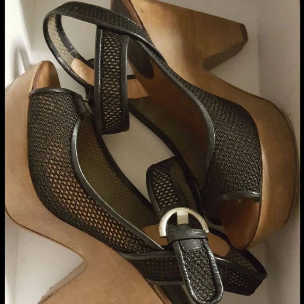 Sergio Rossi Tessuto Mesh black shoes 7